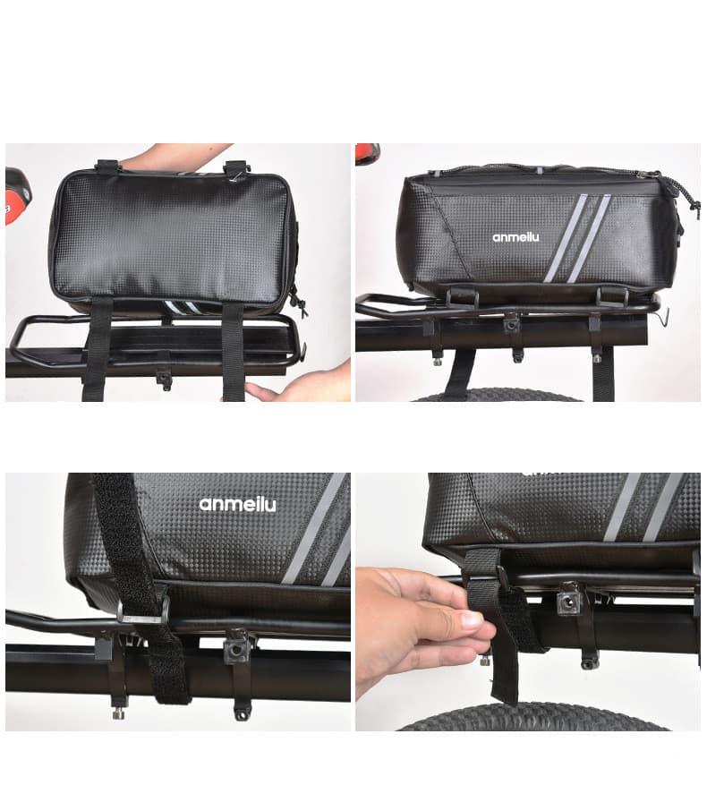 Mini Electric Bike Waterproof Piggy Bag Mountain Bike Folding Tail Bag 1